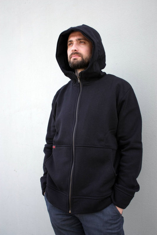 Hooded Hoodie, Mens Clothing, Black Sweatshirt, Hooded Sweatshirt, Black Hoodie, Zipper Hoodie, Winter Sweatshirt, Men Wear, Tech Clothing